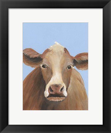 Framed Cow-don Bleu IV Print