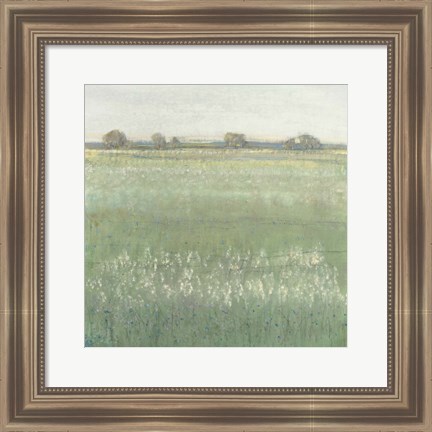 Framed Green Meadow II Print