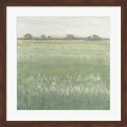 Framed Green Meadow II Print