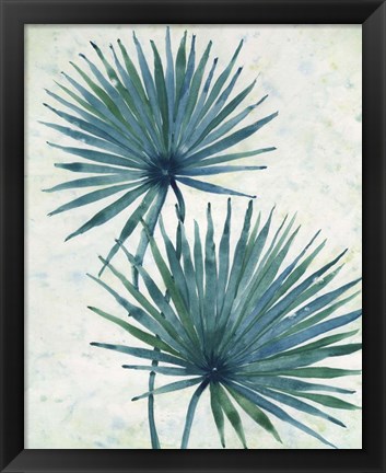 Framed Palm Leaves I Print