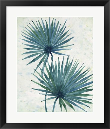 Framed Palm Leaves I Print