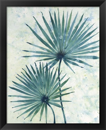 Framed Palm Leaves II Print