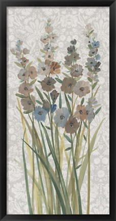 Framed Patch of Wildflowers III Print