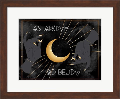 Framed In the Golden Dawn I Print