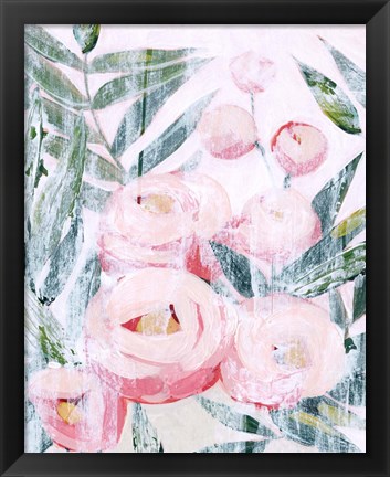 Framed Bleached Bouquet III Print