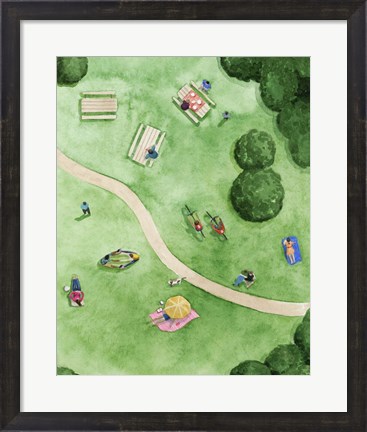 Framed Day in the Park II Print