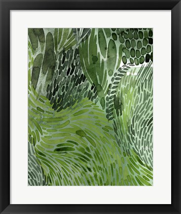 Framed Upright Greenery I Print