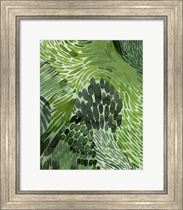 Framed Upright Greenery II Print