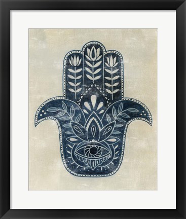 Framed Day Eye Hamsa II Print