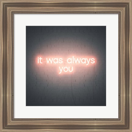 Framed Neon Love III Print