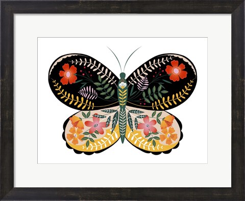 Framed Butterfly Petals I Print