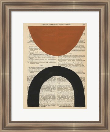 Framed Modern Prose I Print