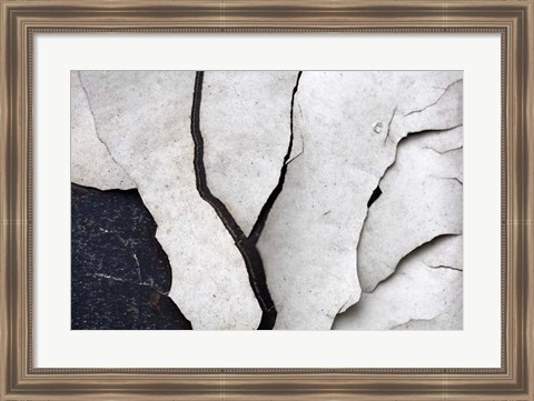 Framed Abstract Fissure II Print