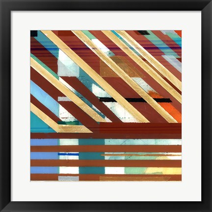 Framed Zig Zag I Print