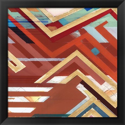 Framed Zig Zag II Print