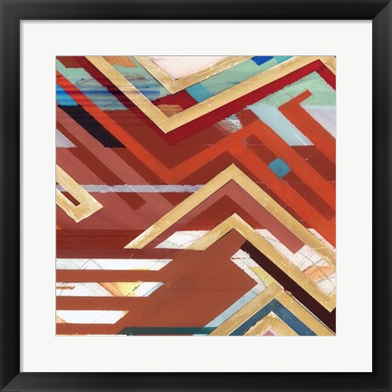 Framed Zig Zag II Print