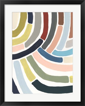 Framed Mosaic Curve II Print