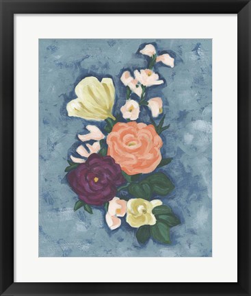 Framed Floral Portrait I Print