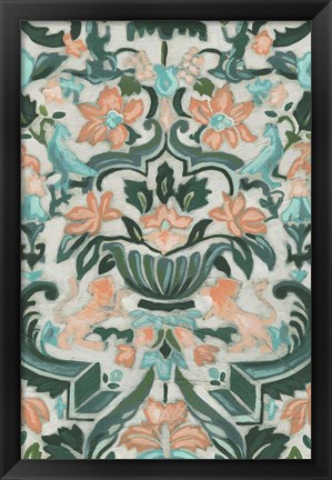 Framed Verdant Tapestry II Print