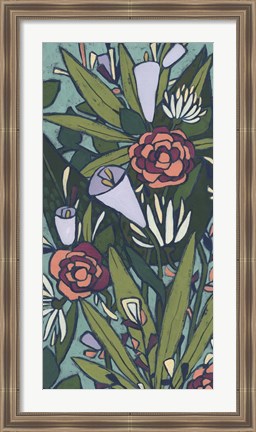 Framed Lush Tropic Panel II Print