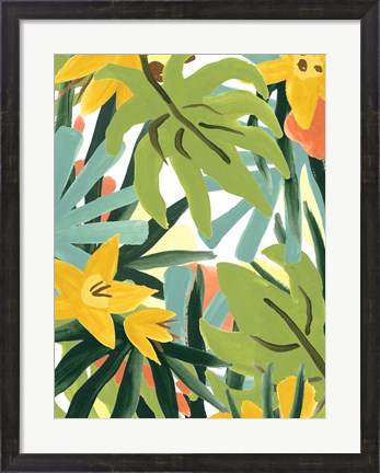 Framed Palm Thatch II Print