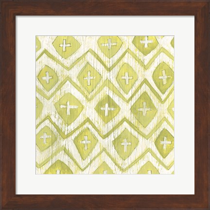 Framed Eclectic Textile II Print