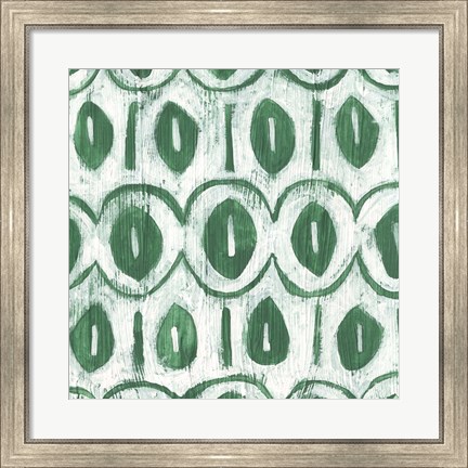 Framed Eclectic Textile III Print