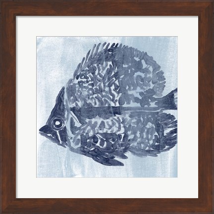 Framed Ocean Study V Print