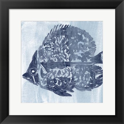 Framed Ocean Study V Print