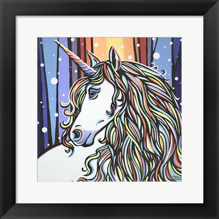 Framed Magical Unicorn II Print