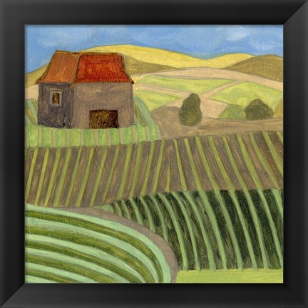 Framed Mountain House II Print