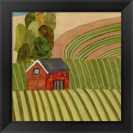 Framed Mountain House III Print