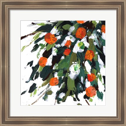 Framed Ripe Tangerines II Print