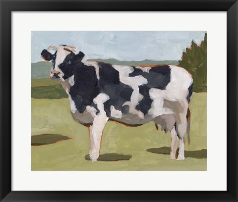 Framed Cow Portrait II Print