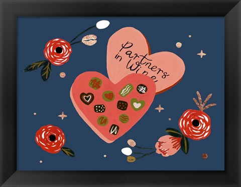 Framed Happy Galentine I Print