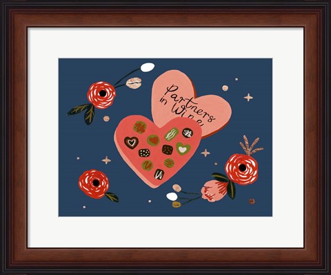 Framed Happy Galentine I Print