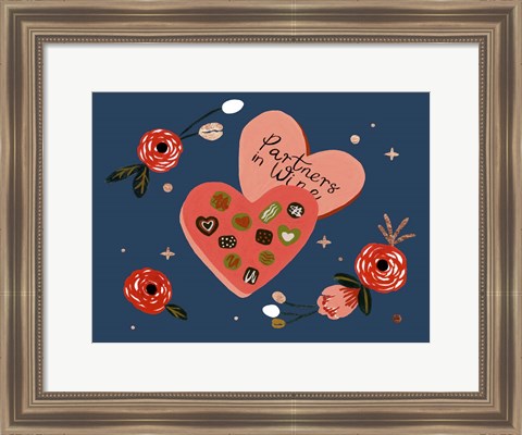 Framed Happy Galentine I Print