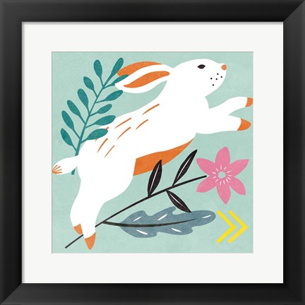 Framed Easter Bunnies I Print