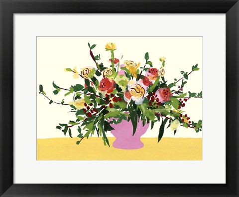 Framed Grand Bouquet II Print