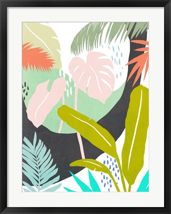Framed Jazzy Jungle II Print