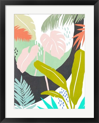 Framed Jazzy Jungle II Print