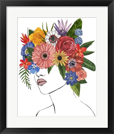 Framed Flower Lady II Print