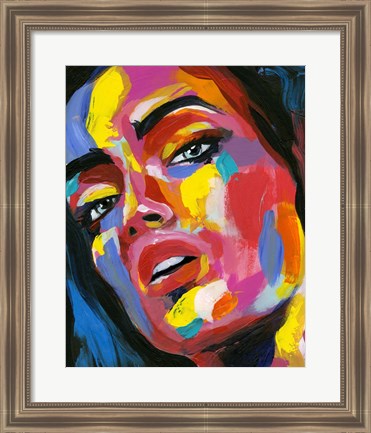 Framed Prismatic Pout I Print