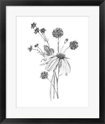 Framed Garden Cluster II Print