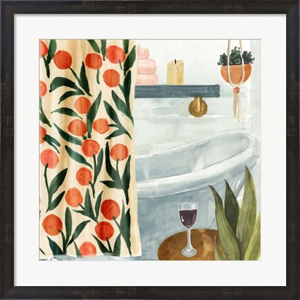 Framed Bath Retreat I Print