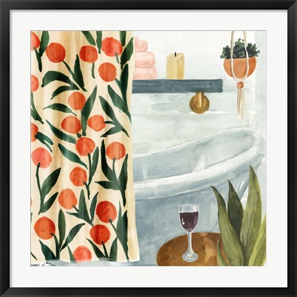 Framed Bath Retreat I Print