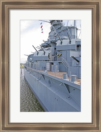 Framed USS Alabama Battleship Memorial Park Mobile Alabama Print