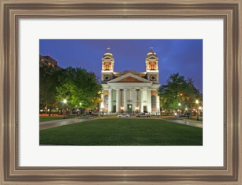 Framed Cathedral of the Immaculate Conception Mobile Alabama Print