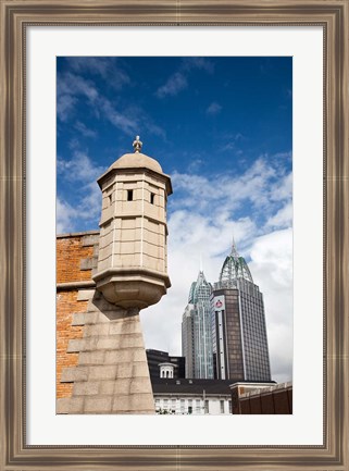 Framed Alabama, Fort Conde, RSA Tower and Riverview Plaza Print