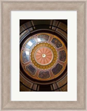 Framed Alabama, Montgomery, State Capitol Building Dome Print